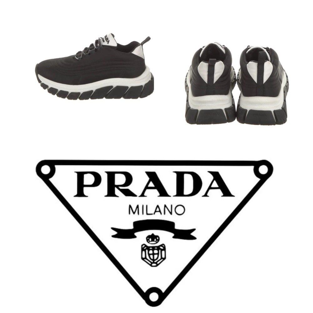 Authentic Prada nylon sneakers